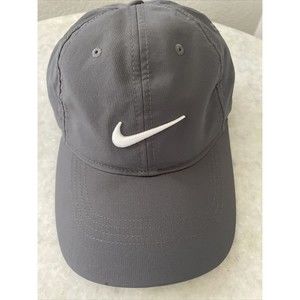Nike Golf Fit Dry Hat Unisex Gray Adjustable Cap Hat Lightweight